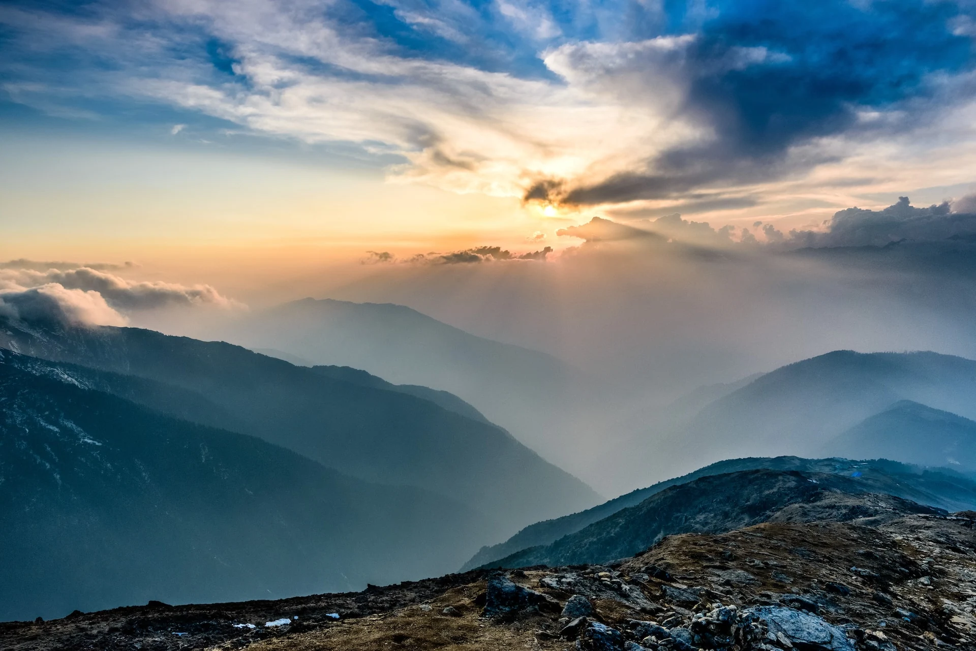 Tatry o zachodzie słońca